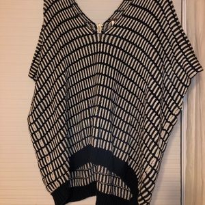 Free People Poncho Zip-Up